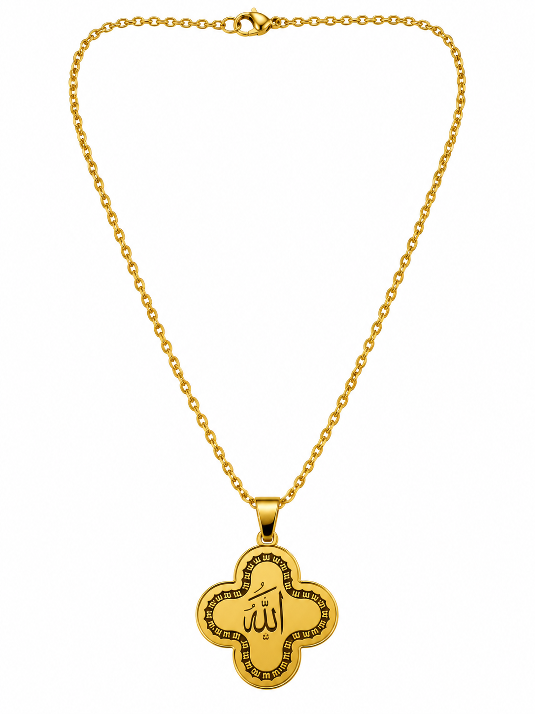 GOLD-TONE ALLAH PENDANT NECKLACE