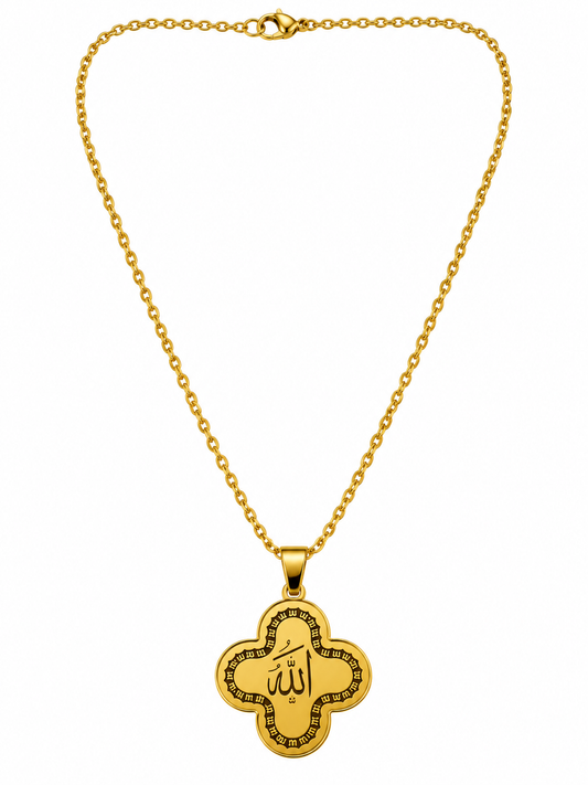 GOLD-TONE ALLAH PENDANT NECKLACE